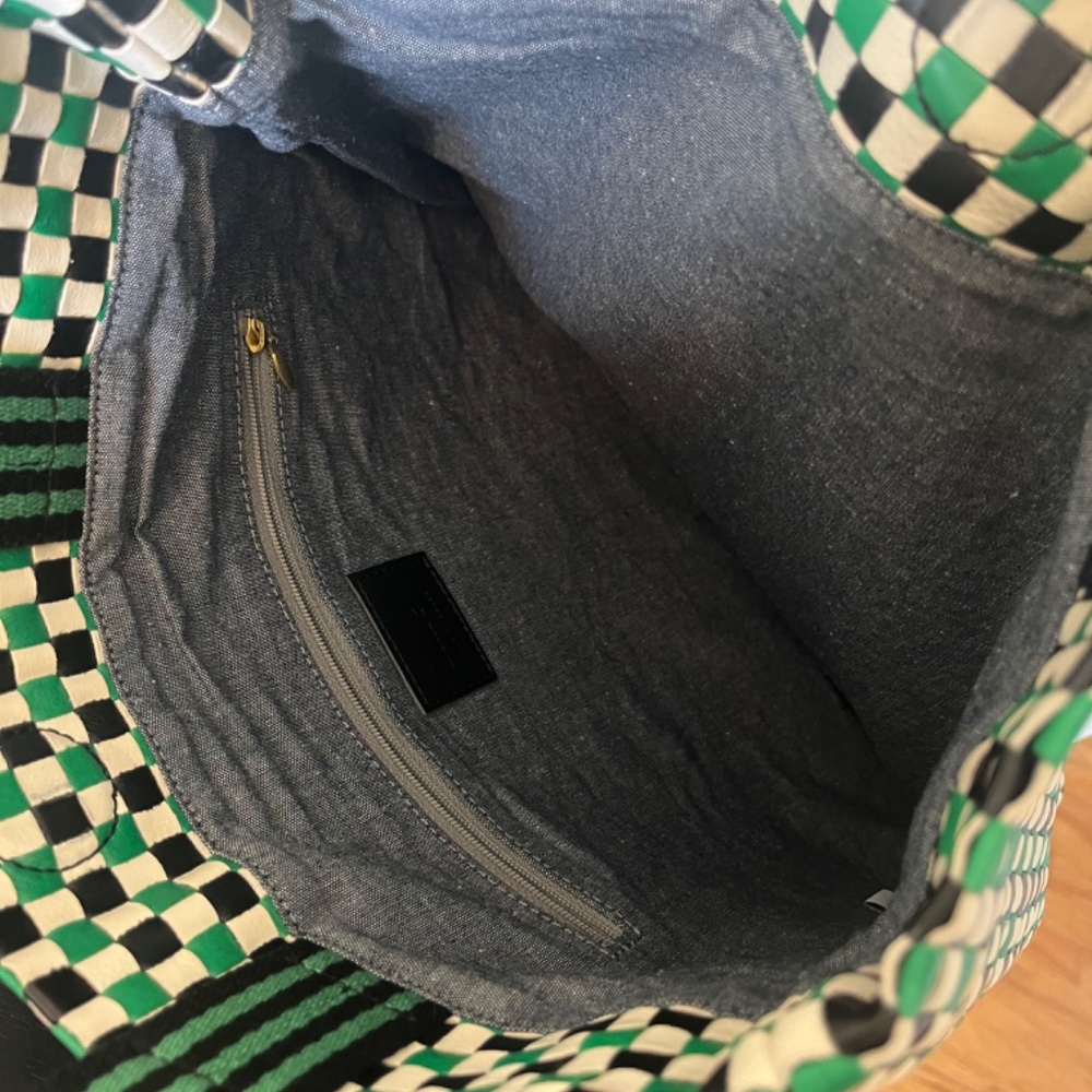 NWT Clare V.  Carryall Woven Leather Tote - Picture 2 of 2